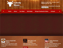 Tablet Screenshot of lahodymeats.com